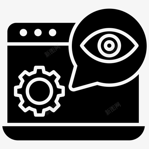 seo监控seo分析器seo优化图标svg_新图网 https://ixintu.com seo优化 seo分析器 seo监控 web可见性 web和seo字形图标 网站性能