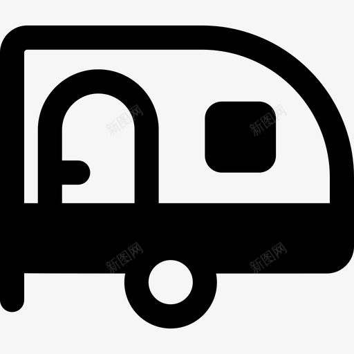 旅行车交通工具探险假期图标svg_新图网 https://ixintu.com 交通工具 探险假期 旅行车