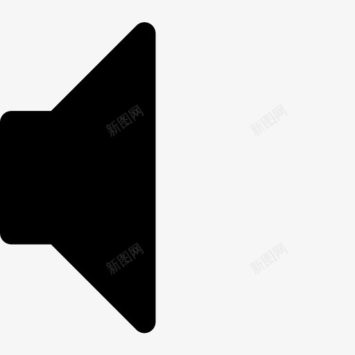 音量增大大声图标svg_新图网 https://ixintu.com 向上 增大 大声 扬声器 音量