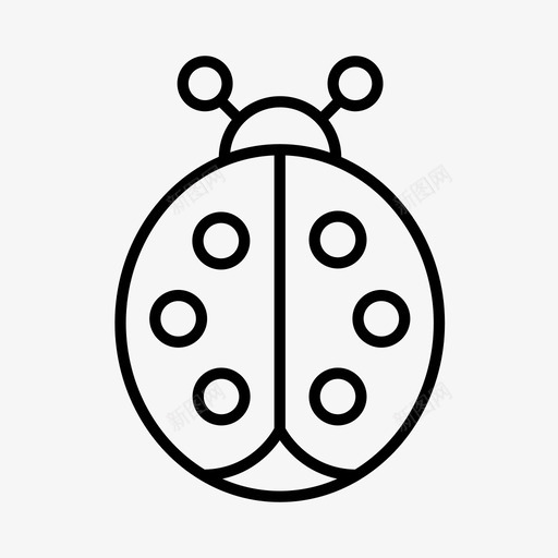 瓢虫动物花园图标svg_新图网 https://ixintu.com 动物 昆虫 瓢虫 花园