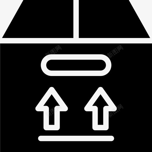 易碎包装箱送货物流图标svg_新图网 https://ixintu.com 包装 包装箱 易碎包装箱 物流 装运 送货