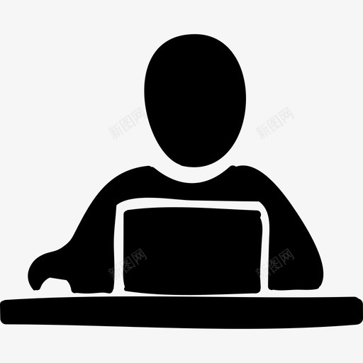 有笔记本电脑电脑手工制作生意的人图标svg_新图网 https://ixintu.com 手工制作生意的人 有笔记本电脑 电脑