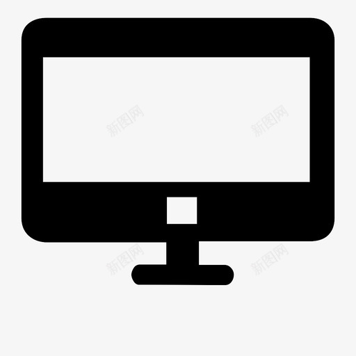 电脑台式机mac图标svg_新图网 https://ixintu.com mac 台式机 屏幕 显示器 电脑