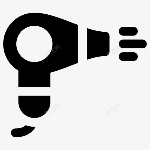 吹风机家用电器家用图标svg_新图网 https://ixintu.com 吹风机 家用 家用电器