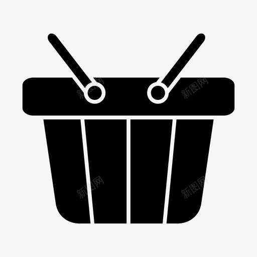 篮子买装图标svg_新图网 https://ixintu.com 买 篮子 装