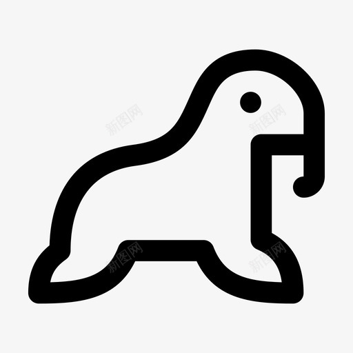 海象动物哺乳动物图标svg_新图网 https://ixintu.com 动物 哺乳动物 海 海洋 海象 飞龙动物粗体线