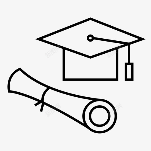 学位文凭毕业图标svg_新图网 https://ixintu.com 学位 学校 抵押贷款 文凭 毕业