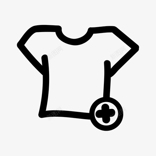 T恤购买电子商务图标svg_新图网 https://ixintu.com T恤 电子商务 营销 购买 销售
