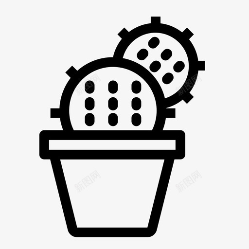 植物自然盆栽图标svg_新图网 https://ixintu.com 植物 盆栽 自然