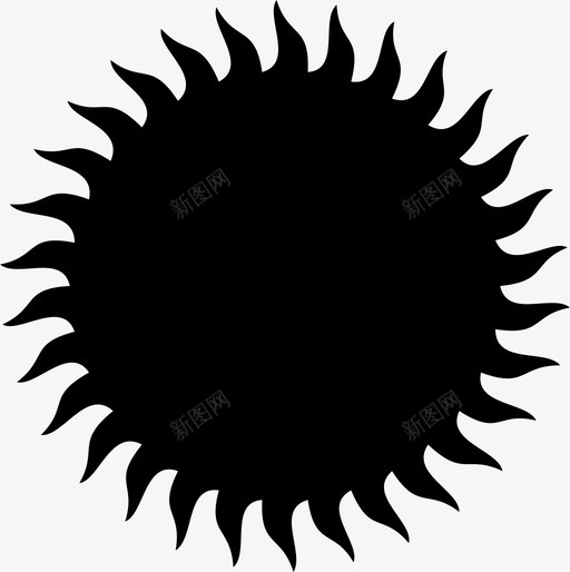 太阳热光图标svg_新图网 https://ixintu.com 光 太阳 日出 热 阳光