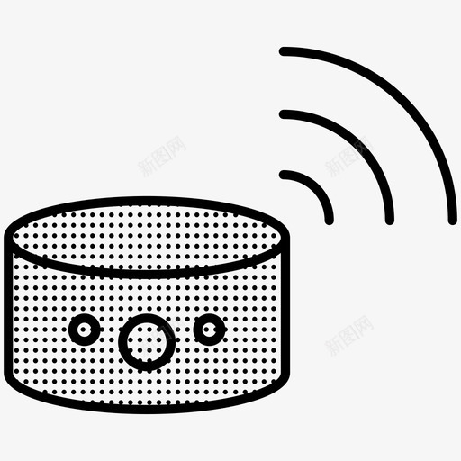 语音助理物联网星罗棋布图标svg_新图网 https://ixintu.com 物联网星罗棋布 语音助理
