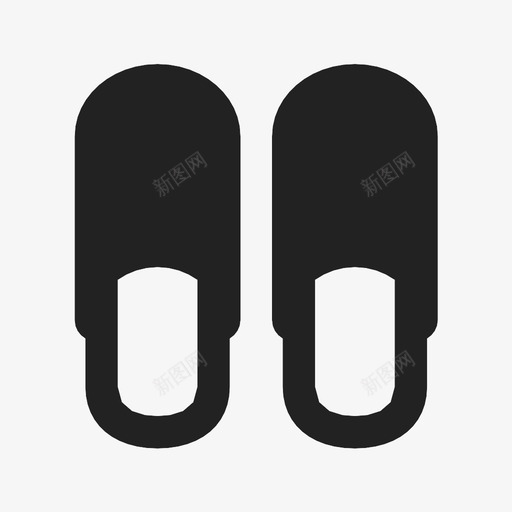 拖鞋人字拖鞋图标svg_新图网 https://ixintu.com 人字拖 拖鞋 鞋