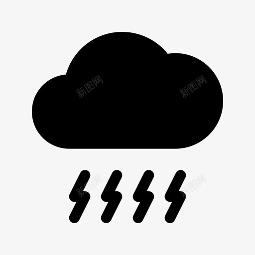 云风暴气候天空图标svg_新图网 https://ixintu.com 20062018 云风暴 天气 天空 气候