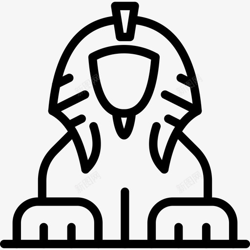 狮身人面像埃及吉萨图标svg_新图网 https://ixintu.com 吉萨 埃及 狮身人面像 纪念碑