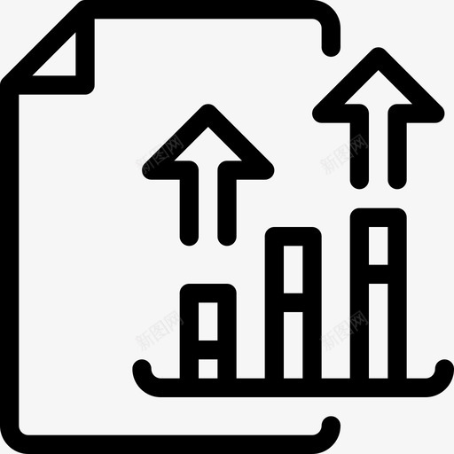 柱状图业务图表图标svg_新图网 https://ixintu.com 业务 业务图 图表 柱状图 营销 金融
