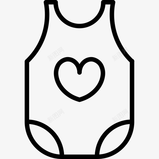 夏季女婴服装时尚幼稚图标svg_新图网 https://ixintu.com 夏季女婴服装 幼稚 时尚