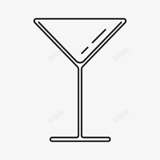马提尼杯酒吧酒图标svg_新图网 https://ixintu.com 烈酒 酒 酒吧 餐具 马提尼杯