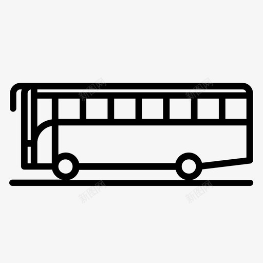 公共汽车长途汽车旅游图标svg_新图网 https://ixintu.com 公共汽车 度假 旅游 旅游度假 长途汽车