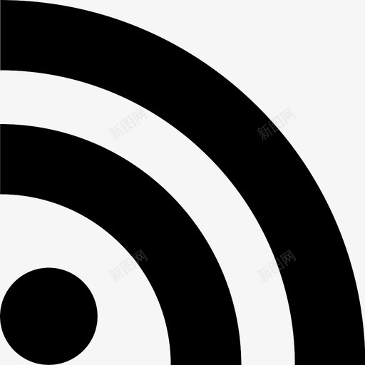 rss源新闻图标svg_新图网 https://ixintu.com rss 信号 新闻 更新 源 订阅