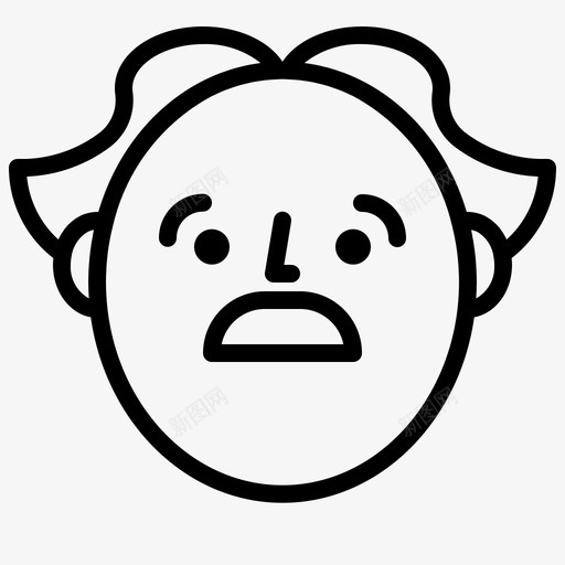 头像老侧面图标svg_新图网 https://ixintu.com 侧面 头像 微笑 老