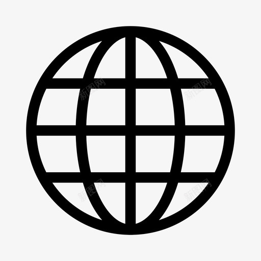 地球仪互联网互联网标志图标svg_新图网 https://ixintu.com 互联网 互联网标志 地球仪