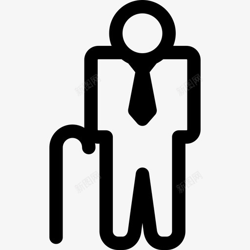 退休人办公室工作图标svg_新图网 https://ixintu.com 人 办公室工作 退休