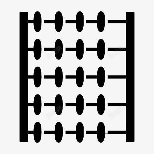 算盘计算计数图标svg_新图网 https://ixintu.com 字形 市场开发 枚举 算盘 网页设计 计数 计算