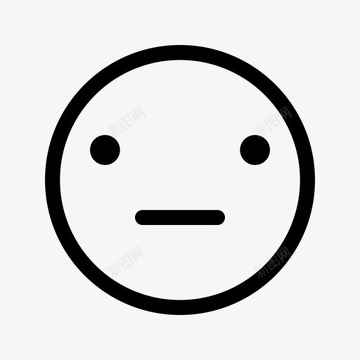 中性面公平meh图标svg_新图网 https://ixintu.com meh 中性面 公平 基本图标集 正常