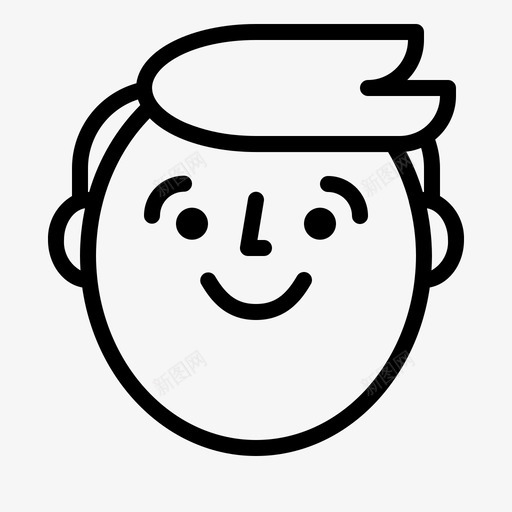 头像笑脸图标svg_新图网 https://ixintu.com 头像 笑脸