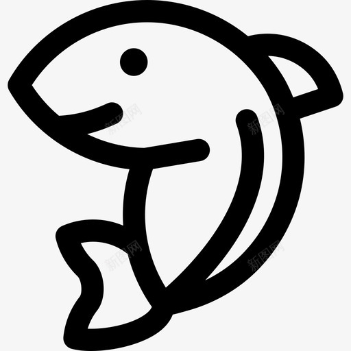 鲨鱼动物小动物图标svg_新图网 https://ixintu.com 动物 小动物 鲨鱼