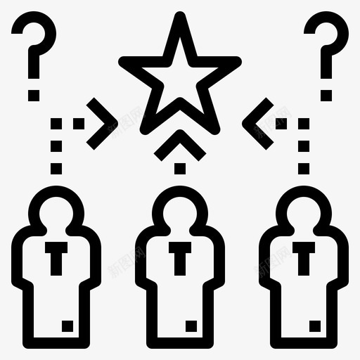候选人竞争对手竞赛图标svg_新图网 https://ixintu.com 候选人 招聘 明星 竞争对手 竞赛