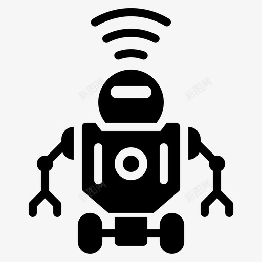 机器人互联网物联网图标svg_新图网 https://ixintu.com wifi 互联网 机器人 物联网