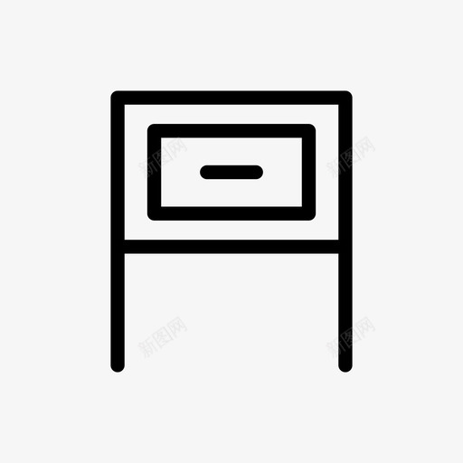 桌子家办公室图标svg_新图网 https://ixintu.com 办公室 家 桌子 桌子学校