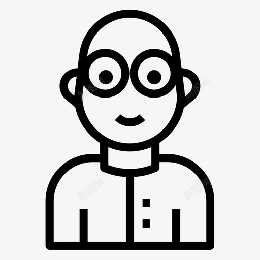 头像男性个人资料图标svg_新图网 https://ixintu.com 个人资料 头像 用户 男性