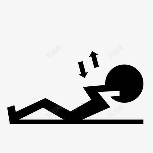 仰卧起坐健身健康图标svg_新图网 https://ixintu.com 仰卧起坐 健康 健身 家庭锻炼 运动 锻炼