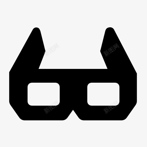 眼镜3d眼镜电影院图标svg_新图网 https://ixintu.com 3d眼镜 电影院 眼镜