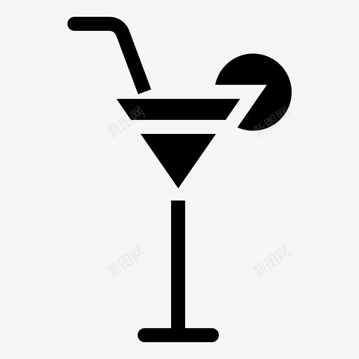 酒杯子饮料图标svg_新图网 https://ixintu.com 杯子 玻璃杯 酒 饮料