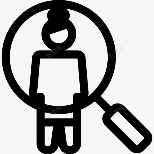 寻找员工企业办公室工作图标svg_新图网 https://ixintu.com 企业 办公室工作 寻找员工