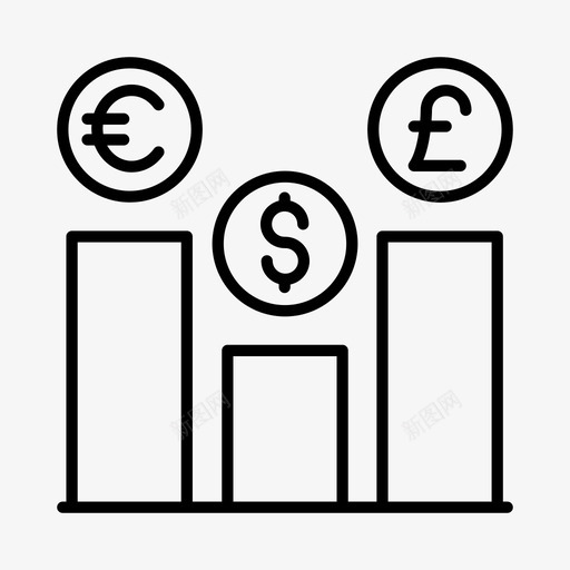 外币银行外汇图标svg_新图网 https://ixintu.com 外币 外汇 银行