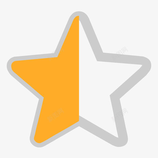 好评/半颗星svg_新图网 https://ixintu.com 好评/半颗星 icon