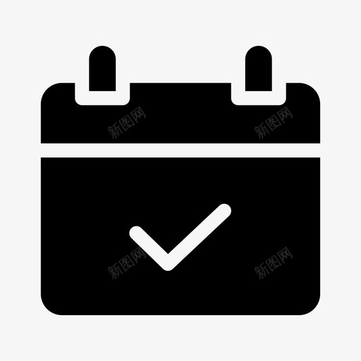 日历复选标记日期图标svg_新图网 https://ixintu.com 复选标记 日历 日期