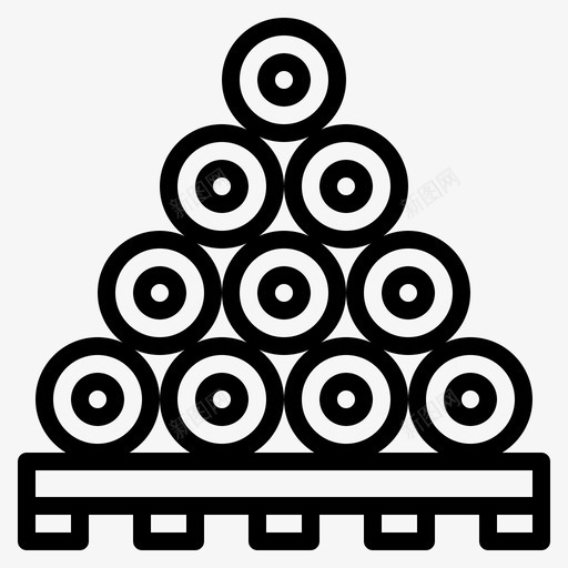 木柴建筑木材图标svg_新图网 https://ixintu.com 建筑 木材 木柴