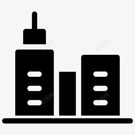 建筑城镇城市图标svg_新图网 https://ixintu.com 城市 城镇 建筑