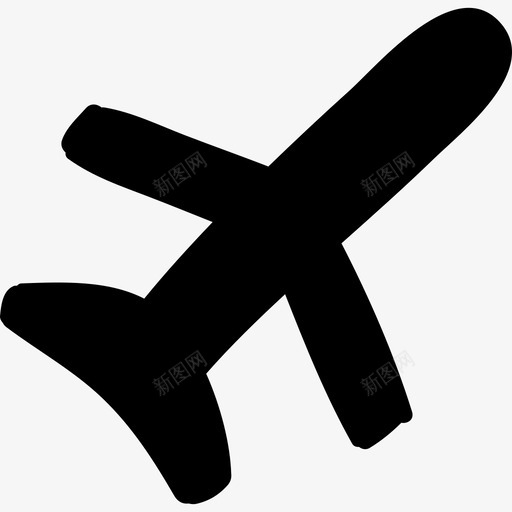 飞机运输手工制造图标svg_新图网 https://ixintu.com 手工制造 运输 飞机