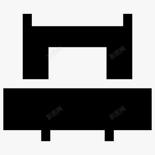 床装饰家具图标svg_新图网 https://ixintu.com 家具 床 房子 房间 装饰