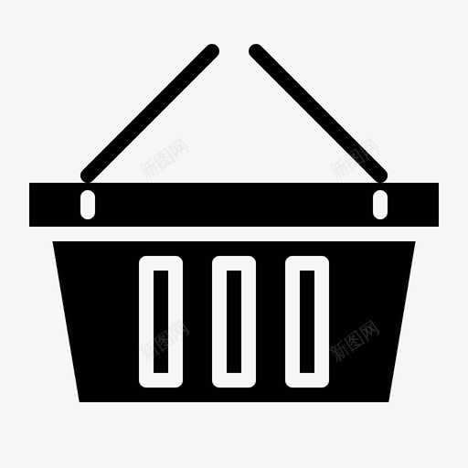 篮子商店超市图标svg_新图网 https://ixintu.com 商店 电子商务 篮子 超市