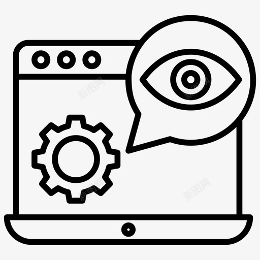 seo监控seo分析器seo优化图标svg_新图网 https://ixintu.com seo优化 seo分析器 seo监控 web可见性 web和seo线图标 网站性能