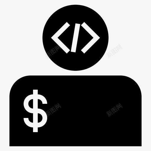 网页师自由职业者网页图标svg_新图网 https://ixintu.com 网站管理员 网页开发者 网页设计 网页设计师 自由职业者