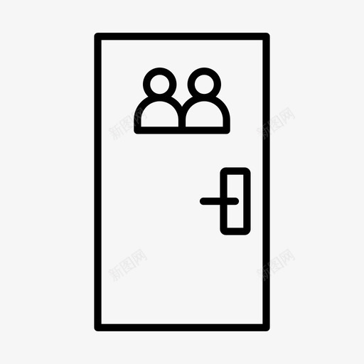 双人房客人酒店图标svg_新图网 https://ixintu.com 双人房 客人 酒店