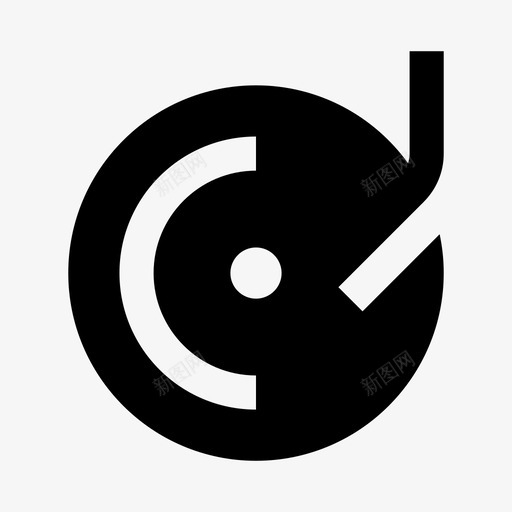 乙烯基dj音乐图标svg_新图网 https://ixintu.com dj 乙烯基 假日2 播放器 纯色 音乐